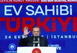 Cumhurbaşkanı Erdoğan: Projemizle 81 ilimizin tamamında toplam 500 bin konut yapacağız
