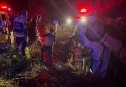 Bursa'da TIR şarampole devrildi: 1 ölü, 1 yaralı