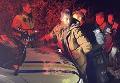 Alkollü sürücü, eşi ve 2 yaşındaki bebeği araçtayken polisten kaçıp, kaza yaptı