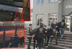 Tire'de iş yerine silahlı saldırı kamerada