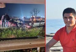 Tekirdağ'da otomobil bariyere çarptı: 2 ölü, 1 yaralı