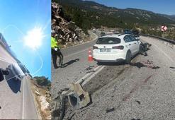 Motosiklet sürücüsünün öldüğü kaza, kask kamerasında