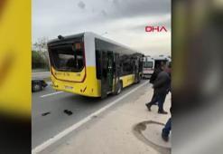 Büyükçekmece'de kamyon İETT otobüsüne çarptı; 9 yaralı