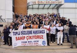 Çiğli Belediyesi'nde memurlar eylemlerine devam ediyor