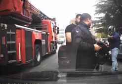 Bakırköy’de motosikletlilerin kavgasına itfaiyeden anonslu uyarı