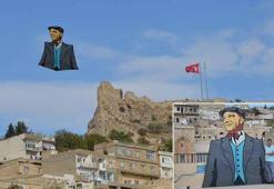 Cumhuriyet Bayramı öncesi Atatürk posterli uçurtma, Mardin semalarında uçuruldu