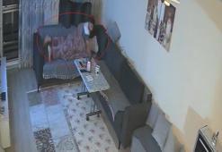 Depreme uyurken yakalanan kişinin yaşadığı panik kamerada