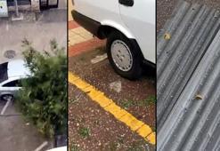 Ankara'da 2 ilçede dolu yağdı