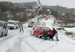 Muğla'da dolu yağışıyla Seydikemer ilçesi beyaza büründü