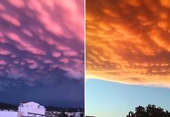 Fethiye'de Mammatus bulutları görüldü