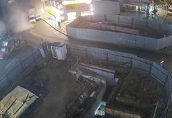 Gebze'deki 7 katlı binanın yıkılma anı güvenlik kamerasına yansıdı