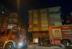Kayseri'de 3 katlı binada yangın; 4 çocuk dumandan etkilendi
