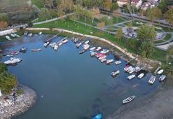 İznik Gölü'nde kuraklık nedeniyle çekilme 350 metreye ulaştı; kayıklar karaya oturdu