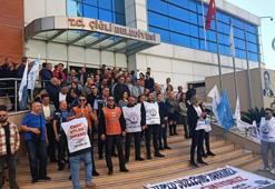 Çiğli Belediyesi'nde memurlar eylemde
