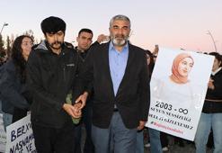 Öğrencilerin Rojin için başlattıkları eyleme acılı baba Kabaiş de destek verdi