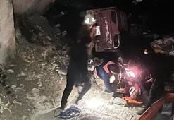 Asi Nehri'ne düşen motosikletliyi itfaiye erleri kurtardı