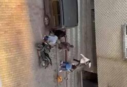 Sultangazi'de bir çift, kadının eski sevgilisi tarafından sokak ortasında darbedildi