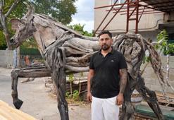 Doğanın atıklarını sanata dönüştürüyor