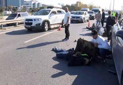 Eyüpsultan'da otomobile çarparak yaralanan motosiklet sürücüsü için seferber oldular
