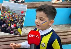 Küçükçekmece’de lösemiyi yenen Fenerbahçeli çocuk yüzlerce kişiyle balon uçurdu