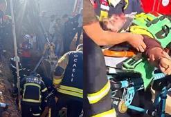 Toprak altında kalan işçi, yaralı kurtarıldı