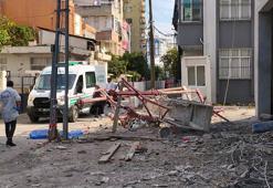 Asansörlü iskele metrelerce yükseklikten düştü: 1 ölü, 1 ağır yaralı