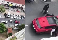 Beylikdüzü'nde kadın sürücülerin yol kavgası kamerada