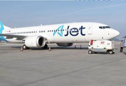 AJet'in fabrika çıkışlı 7'nci uçağı İstanbul'a geldi
