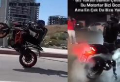 Motosikletle makas atan sürücüye 19 bin lira ceza