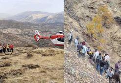 Dağda kalp krizi geçirdi; helikopterle hastaneye kaldırıldı