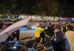 Kaza sonrası tekme ve yumruklu kavga