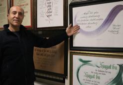 Karaciğer nakli olan Kayserisporlu eski futbolcunun kaligrafi sergisi