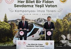 Hızlı trenle seyahat eden her yolcu adına bir fidan dikilecek