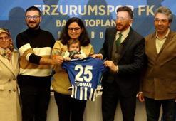 Erzurumspor'dan SMA hastası Teoman bebeğe destek