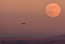 Kasım Dolunayı Kapadokya’nın giriş kapısında görsel şölen sundu