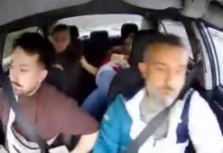 Taksi şoförünün manevra yapıp kazayı önlediği anlar araç içi kamerasına yansıdı