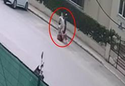 Rus kocanın boşanma aşamasındaki eşini bıçakladığı anlar kamerada