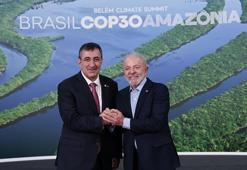 Cumhurbaşkanı Yardımcısı Yılmaz, Brezilya Devlet Başkanı Lula da Silva ile bir araya geldi