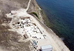 Perinthos Antik Kenti kazılarında denizde liman yapısı tespit edildi