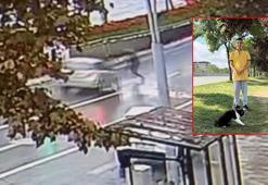 Sultangazi'de yolun karşısına geçerken otomobil çarptı; kaza kamerada