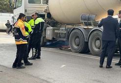 Beton mikserinin çarptığı kadın öldü; son anda yol kenarına çektiği torunu kurtuldu