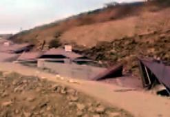 Kahramanmaraş’ta heyelan; 10 ev toprak altında kaldı