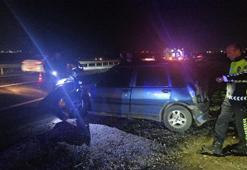 Kendiliğinden yola çıkan otomobil, yolcu otobüsüyle çarpıştı