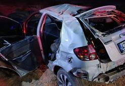 Kontrolden çıkan otomobil şarampole devrildi: 1 ölü, 3 yaralı