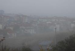 Keşan'da yoğun sis; görüş mesafesi 30 metreye düştü