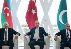 Cumhurbaşkanı Erdoğan, Azerbaycan Cumhurbaşkanı Aliyev ve Pakistan Başbakanı Şerif ile görüştü