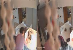 Dizüstü bilgisayarı bomba gibi patladı; o anlar kamerada