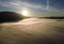 Muğla'da sis, güzel görüntüler oluşturdu