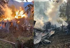 Karabük’te 2 katlı ahşap ev yandı; 5 kişi dumandan etkilendi