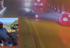 Aydın’da yola savrulan motosikletin sürücüsü öldü; kaza anı kamerada